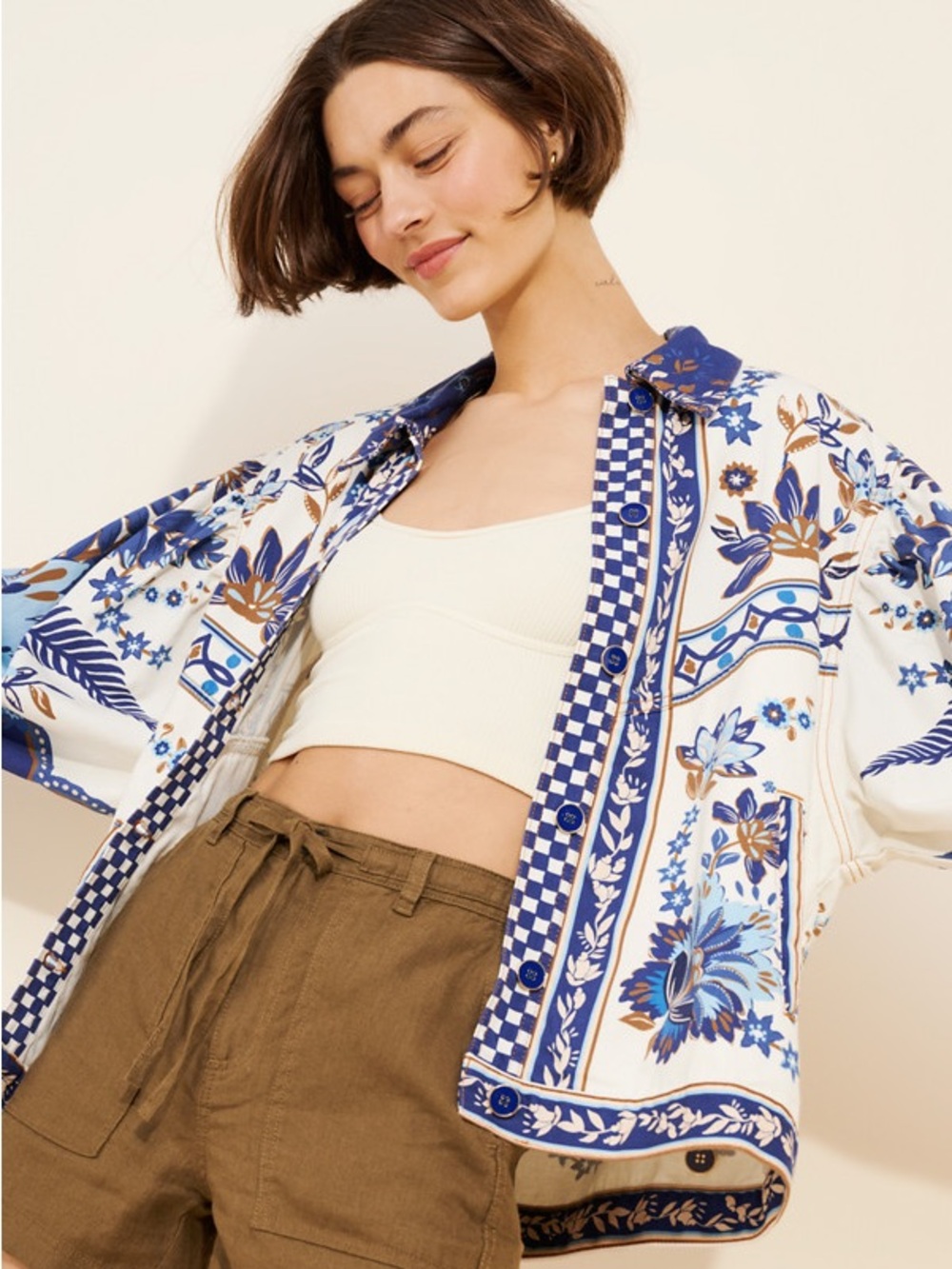 Farm Rio Ana Tapestry Tropical Jacket - Picture 3 of 5